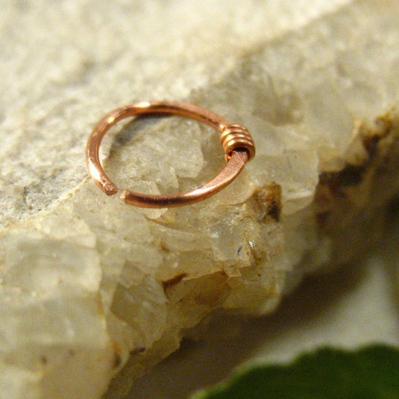 Nose Rings Copper with Copper Copper Nose Ring Hammered