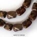 FINAL SALE - 10pcs Rectangle Printed Brown acrylic beads 18x15mm