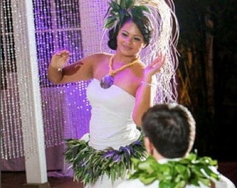 Nīʻau Blanc Hair Comb for Tahitian Dance