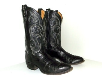 Popular items for lizard cowboy boots on Etsy