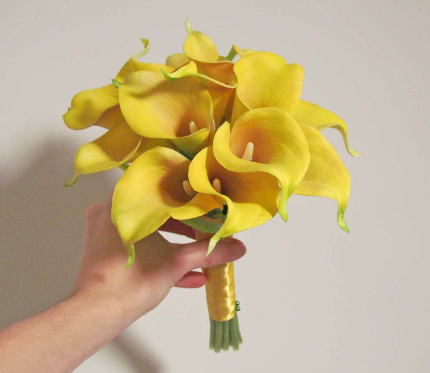 SALE PRICED Yellow Calla Lily Bouquet for your Wedding Ready