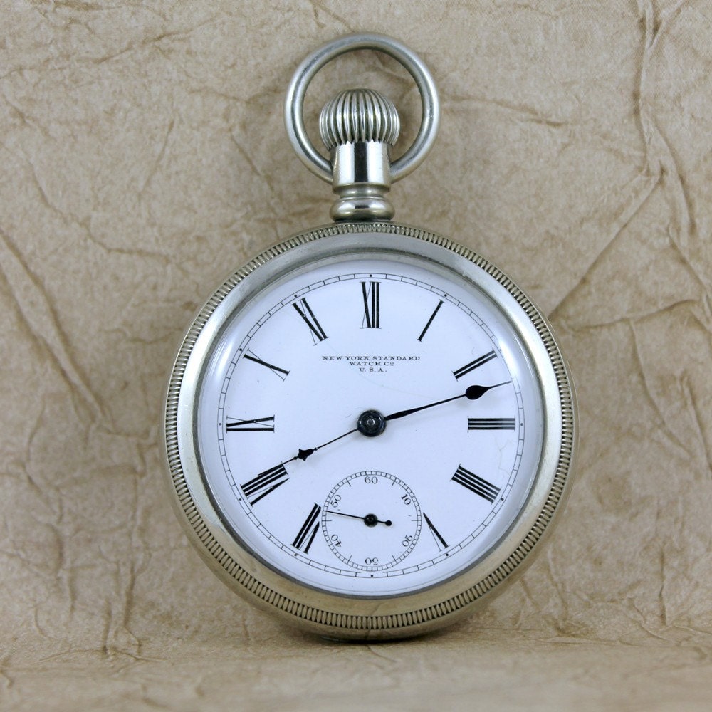 Vintage New York Standard Watch Company USA Pocket Watch