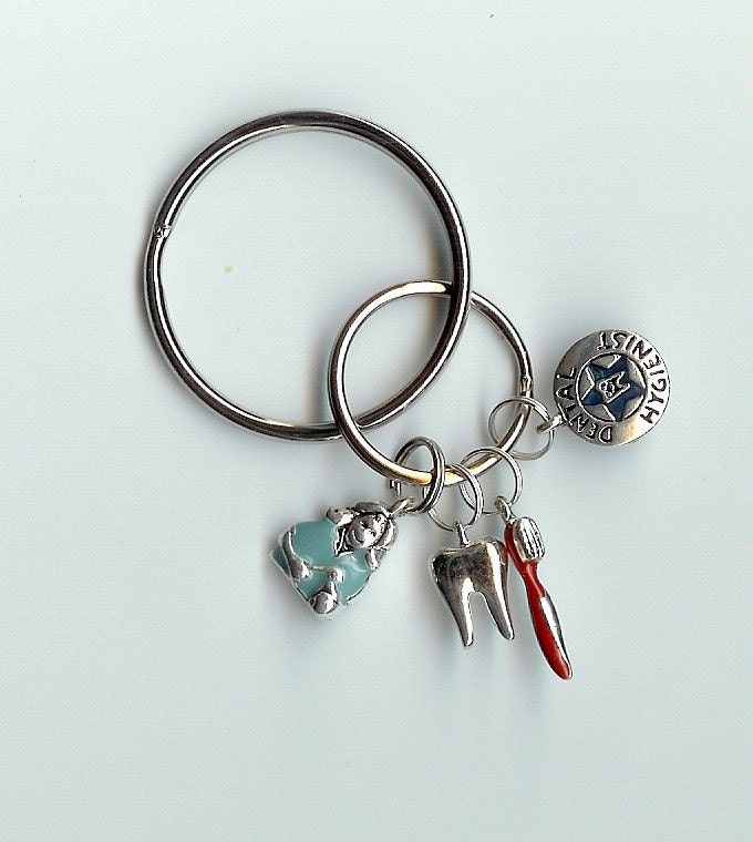 Dentist Dental Hygienist Keychain v2