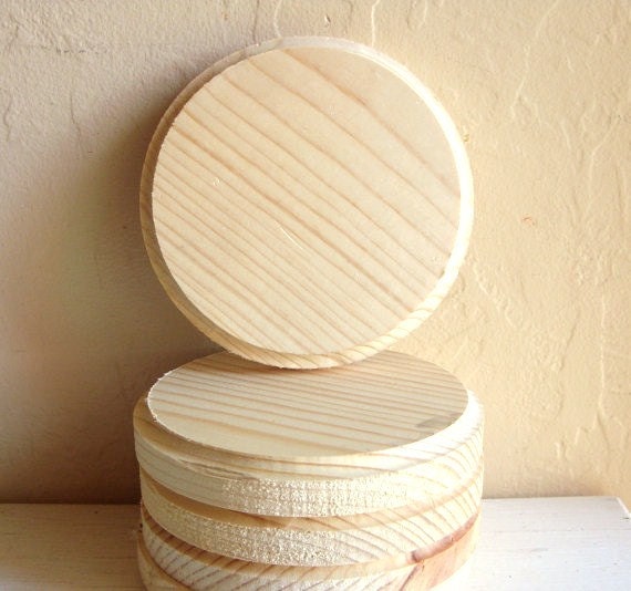 Round Wood Plaques Unfinished Wooden Circles Ready to Paint or