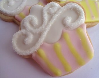 IT'S YOUR BIRTHDAY Cupcake Sugar Cookie Party Favor, 1 Dozen