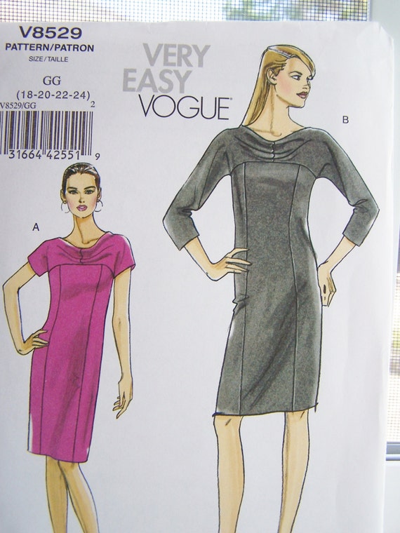 Vogue V8529 Easy Sewing Pattern Very Easy Vogue by WitsEndDesign