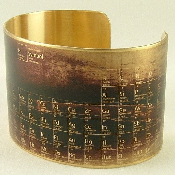 cool jewelry table of periodic elements Science Cuff Periodic Table Cool     Elements  of Bracelet Jewelry