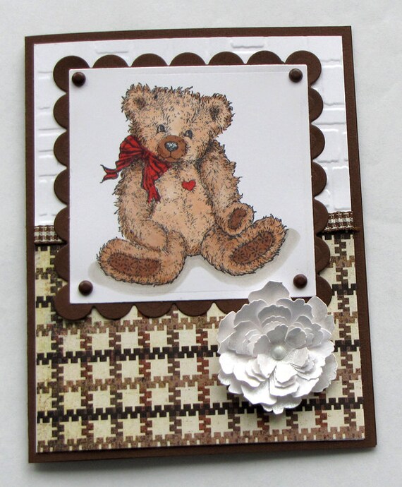 teddy bear card making