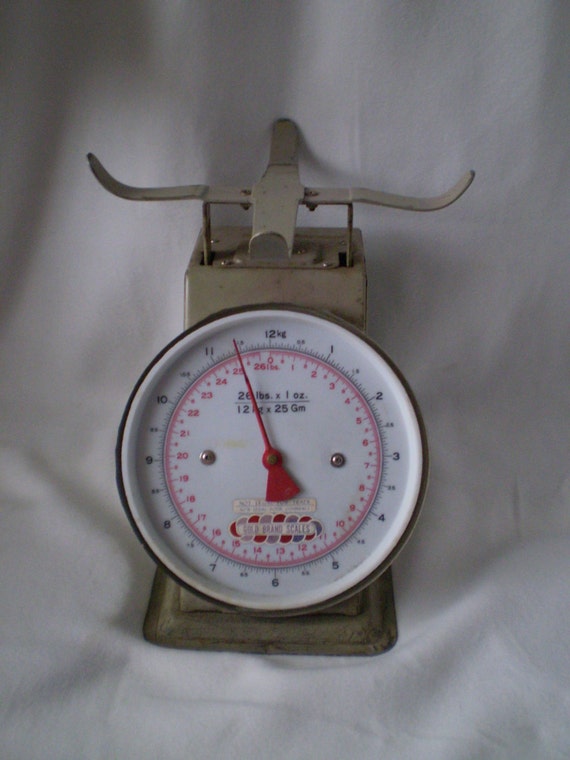 Vintage Gold Brand Scale Metal