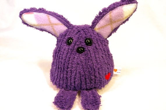 purple stuffed bunny