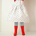 Blythe Pullip Doll Clothes Colorful Polka Dot White Skirt