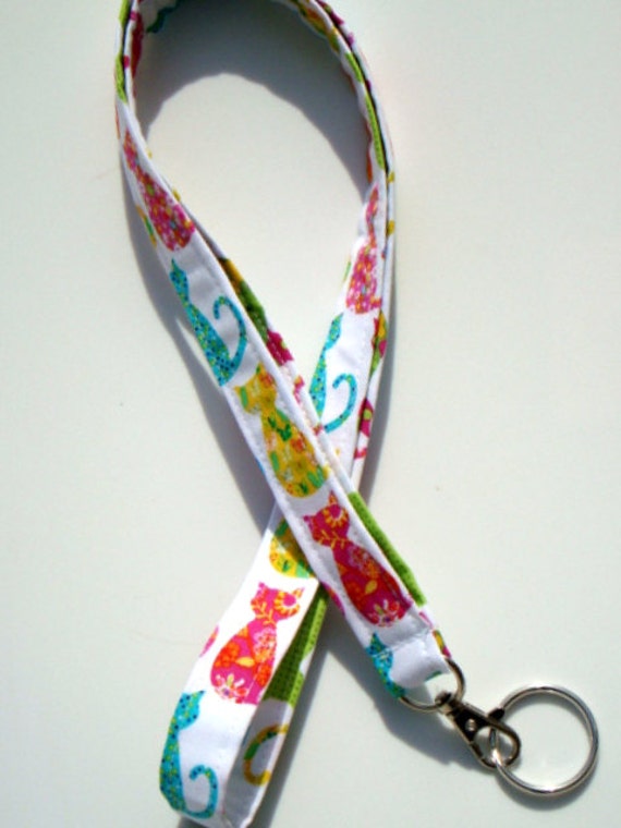 Lanyard ID Holder Key Chain with Swivel Clasp and Key Ring