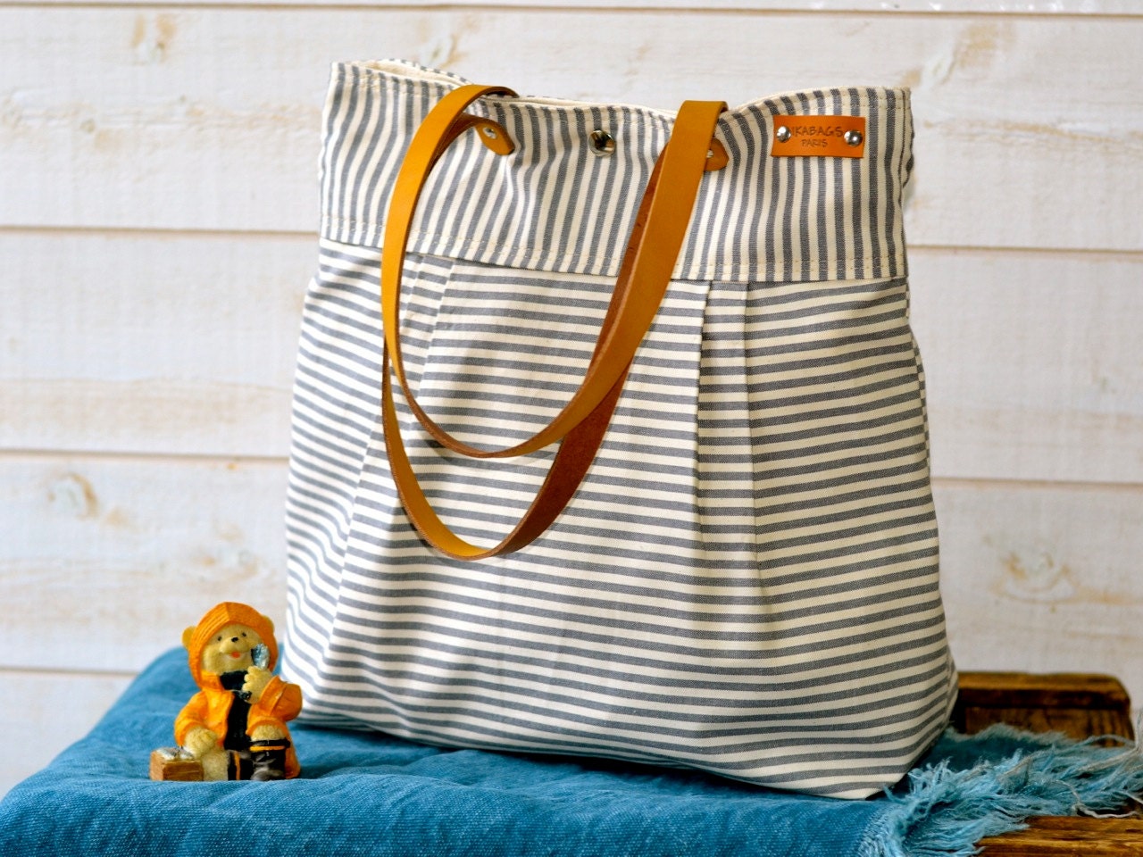 Water proof Diaper bag / Messenger bag / Nautical tote / Beach