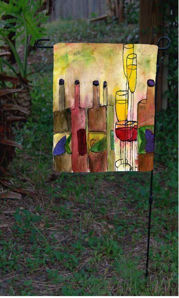 Tuscany Wine Art Garden Flag from art. Available in 2 sizes