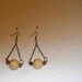 Chain Dangle Wooden Basketball Wives Inspired Bead Earrings