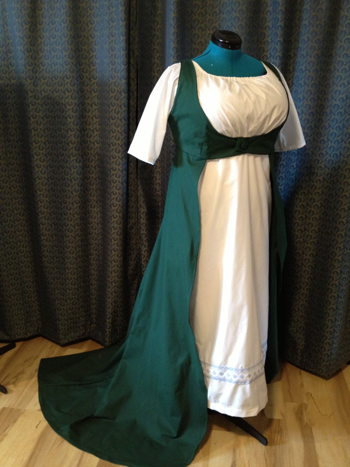 CUSTOM Regency Jane Austen Open Robe Over Dress Gown