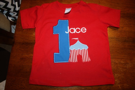 Greatstitch Circus Tent Birthday Shirt 1st Birthday 2nd Birthday 3rd Birthday Carnival Il_570xn