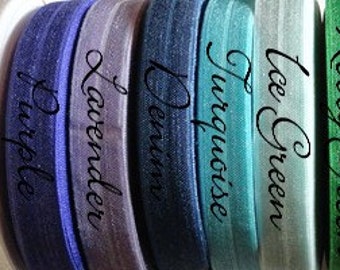 1 Yard of Fold Over Elastic, FOE, DIY Headbands, DIY Hair Ties, Sample Order