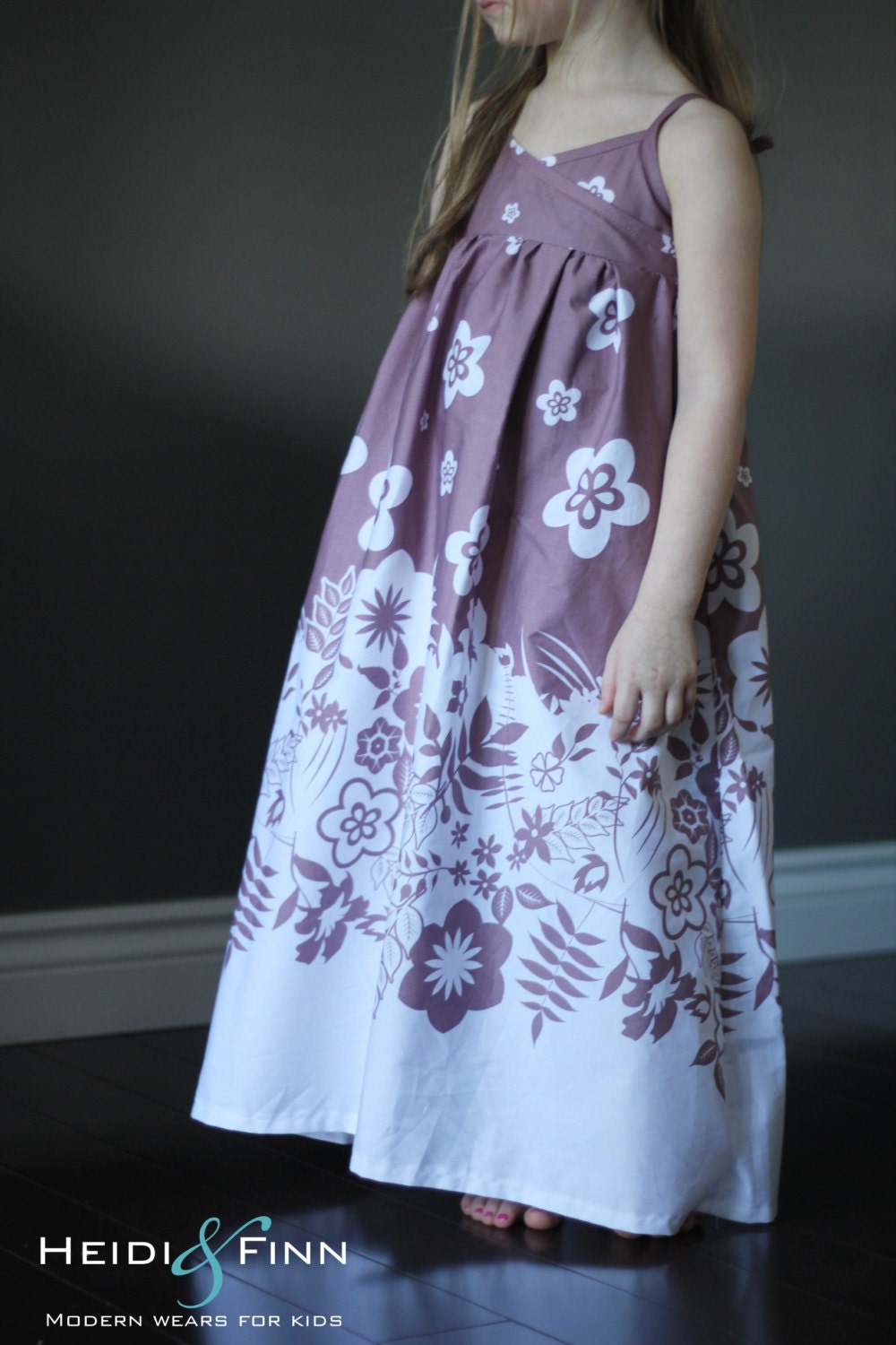 Summer Maxi Dress pattern and tutorial PDF 12m12y easy sew