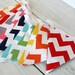 Party Decoration, Birthday Decoration, Bunting Banner, Photography Prop, Fabric Banner, Fabric Flags - Rainbow Chevron