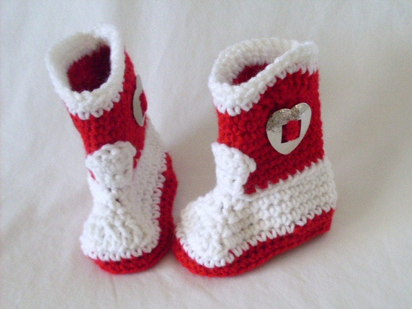 Baby Cowgirl Boots Cowboy Boots Baby Girl Booties Red and