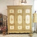 RESERVEJenniferPainted Cottage Chic Shabby French Armoire AM11