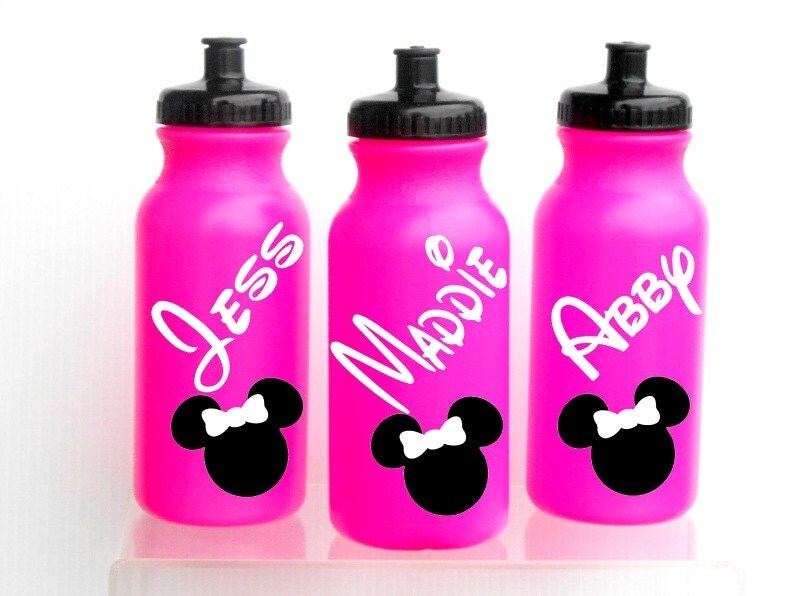 NEW 20oz Walt Disney Water Bottle Personalized Minnie by jgrimes1