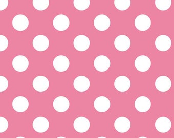 Items similar to Polka Dot Fabric multi color and white Riley Blake ...