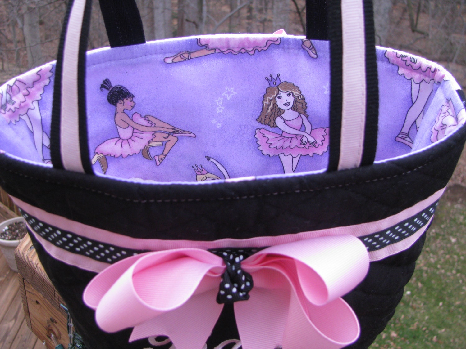 Ballet Tap and Jazz Dance Bag by fancybynancy on Etsy