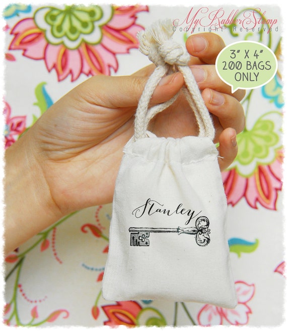200 3x4 Premium Muslin Bags DIY Wedding Favor by myrubberstamp