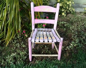 Giraffe, Child's/toddlers rocking chair, personalized, hand painted furniture childrens, childs, distressed, monogrammed