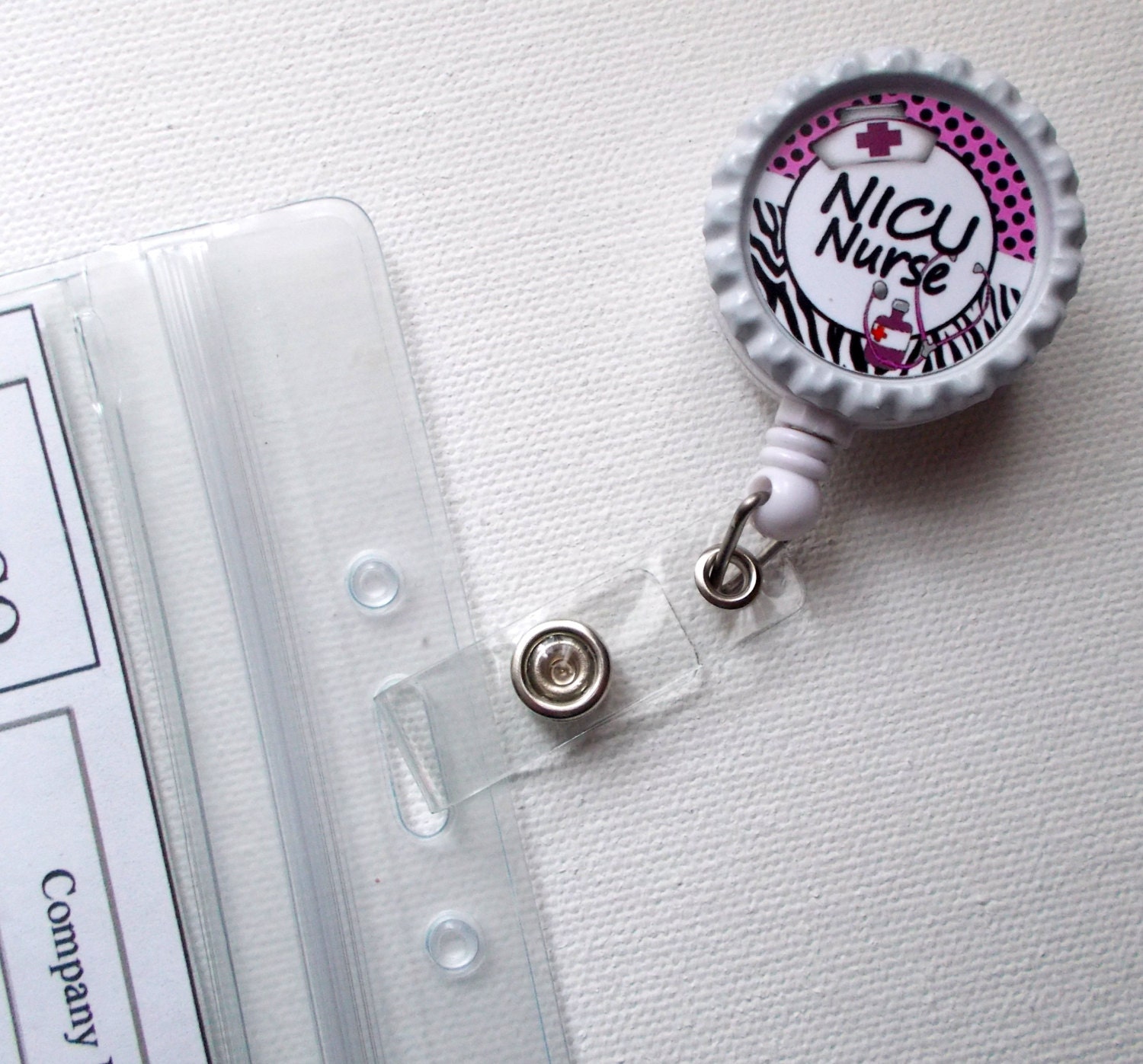 NICU Nurse ID Badge Holder Badge Reel Name Badge Holder