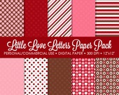 Little Love Letters Digital Printable Paper Pack - For Commercial or Personal Use Il_170x135