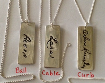 3 lengths - 3 styles Sterling silver Chains