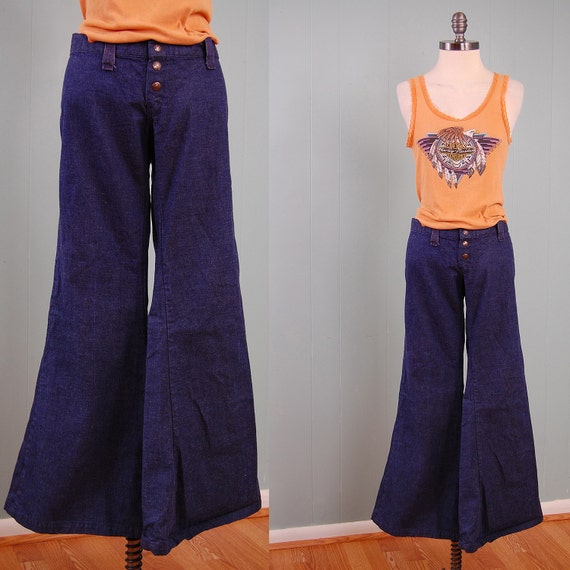 Vintage 60s bellbottoms by Ragtime / Sailor style jeans / Hip