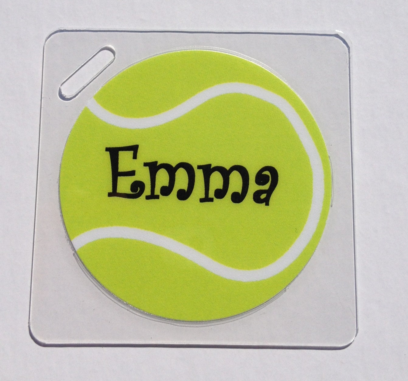 Tennis Bag Tag Tennis Name Tag Kids Bag Tag Tennis