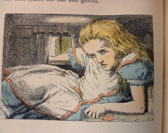1940s ALICE In WONDERLAND book - Carroll, Tenniel, Random House