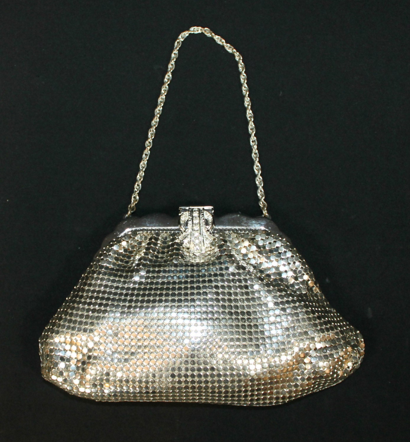 silver mesh purse