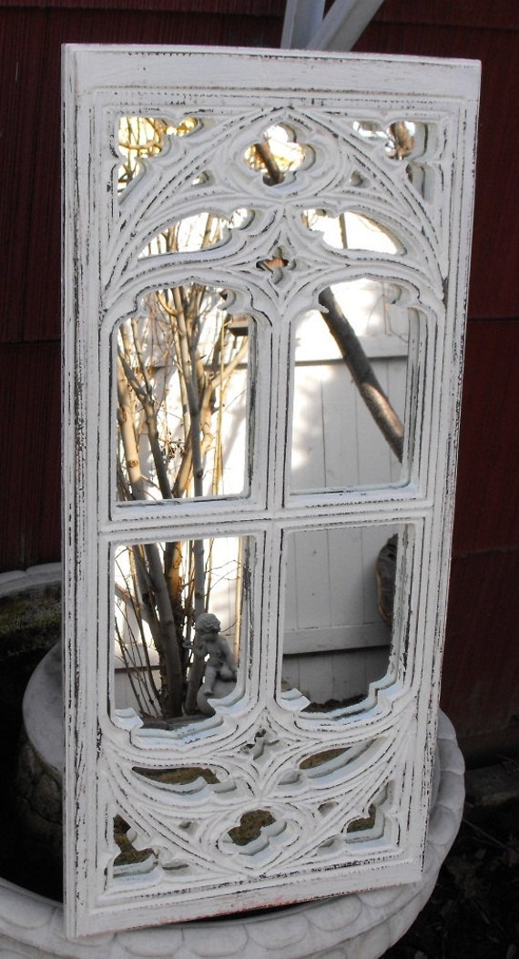 Window Frame Mirror White