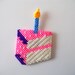 Birthday Cake and Candle Magnet
