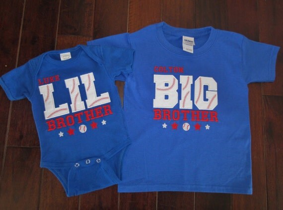 Personalized Lil Brother And Big Brother Shirt And Bodysuit