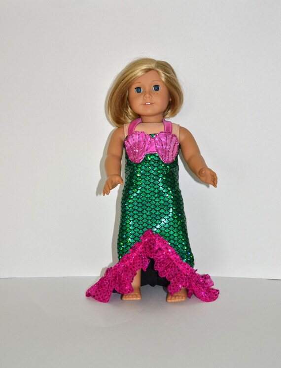 American Girl Doll Clothes Doll Mermaid by JulieAndMeDolledUp