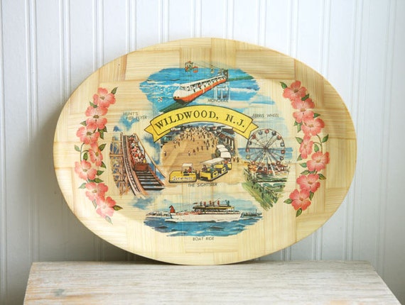 Wildwood new Jersey Wildwood NJ Vintage Tray by MollyFinds