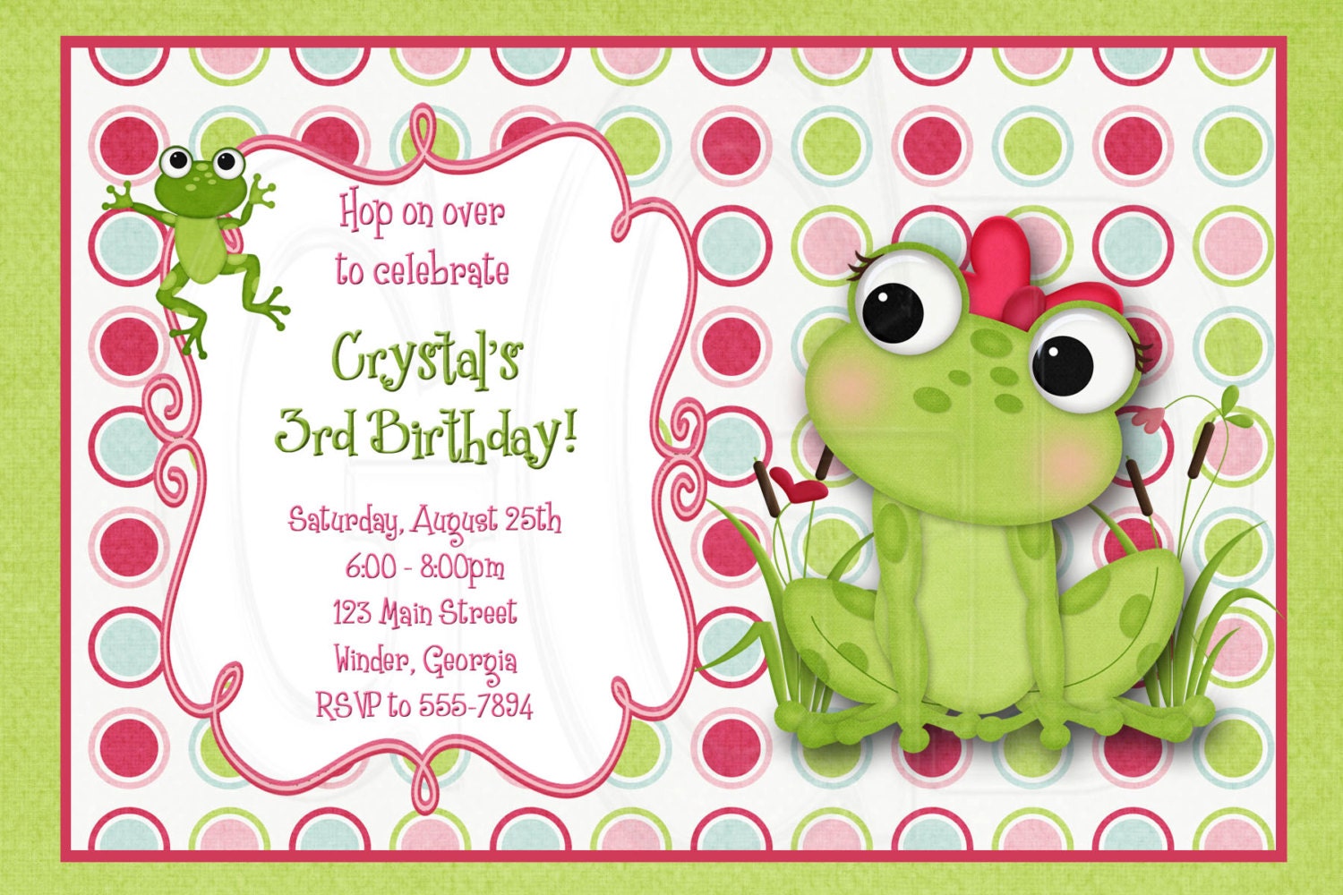 Frog Baby Shower Invitations 9