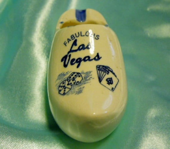 Vintage Miniature Las Vegas Souvenir Shoe Ashtray