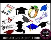 GRADUATION Clip Art, Diploma Scroll clipart, Grad clipart, Diploma clip art Graduation announcement Images Instant Download Il_170x135