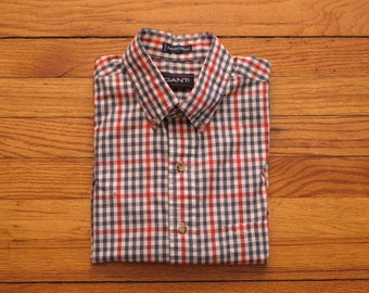 mens vintage Gant checkered button down shirt