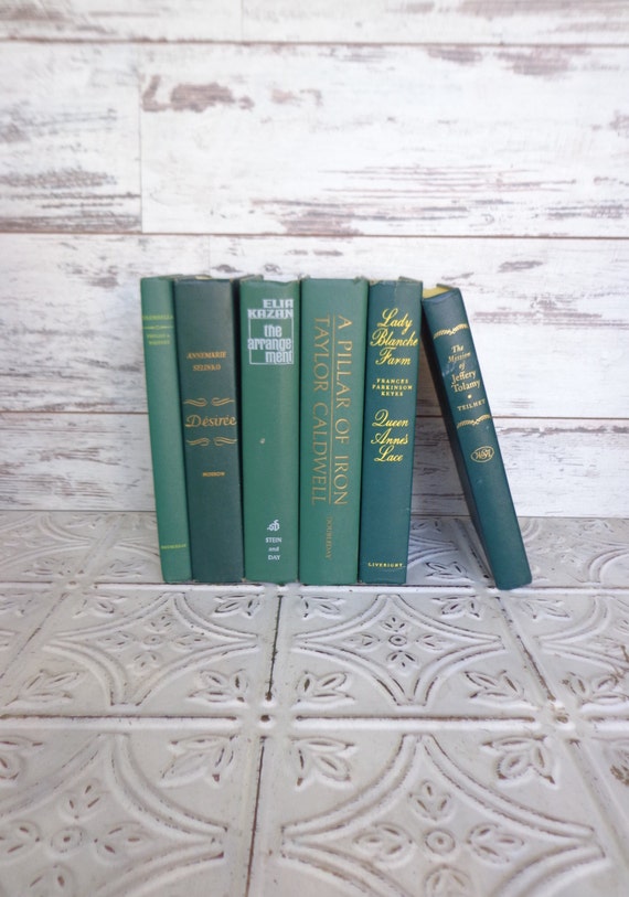 Items similar to Dark Green Books Instant Library Collection by Color ...