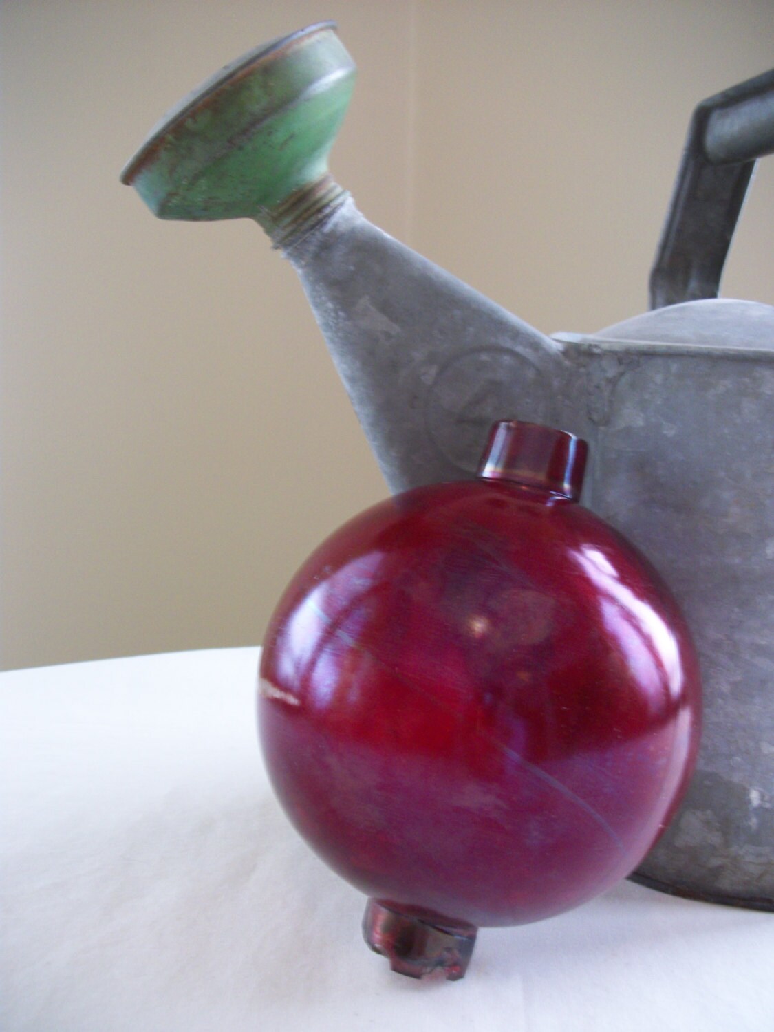 Vintage Lightning Rod Ball Garden Accent