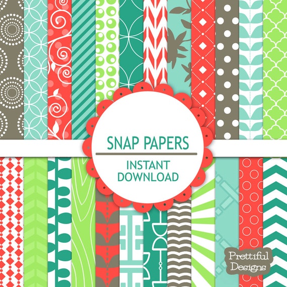 50% OFF SALE Digital Paper Pack - Personal and Commercial Use - Snap (559) Il_570xn
